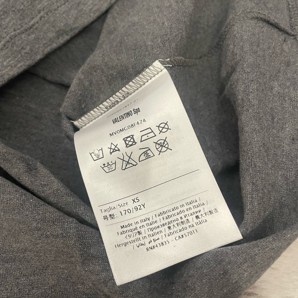 Valentino Mens Tiger T shirt Grey Sz XS - Picture 6 of 7